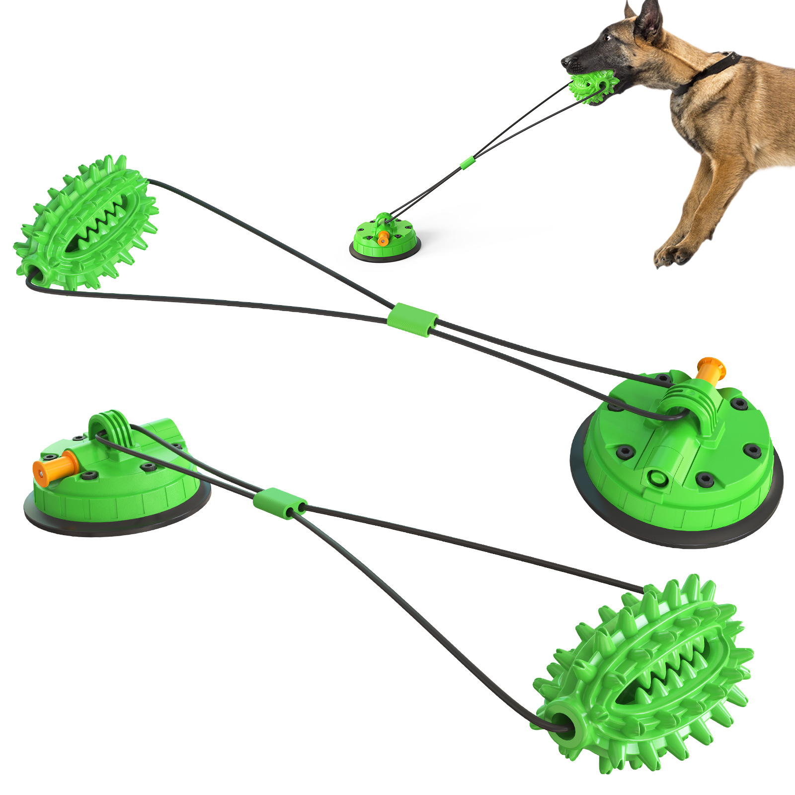 新款宠物狗狗玩具吸盘狗玩具拉球绳啃咬玩具训练狗狗用品宠物用品详情图2