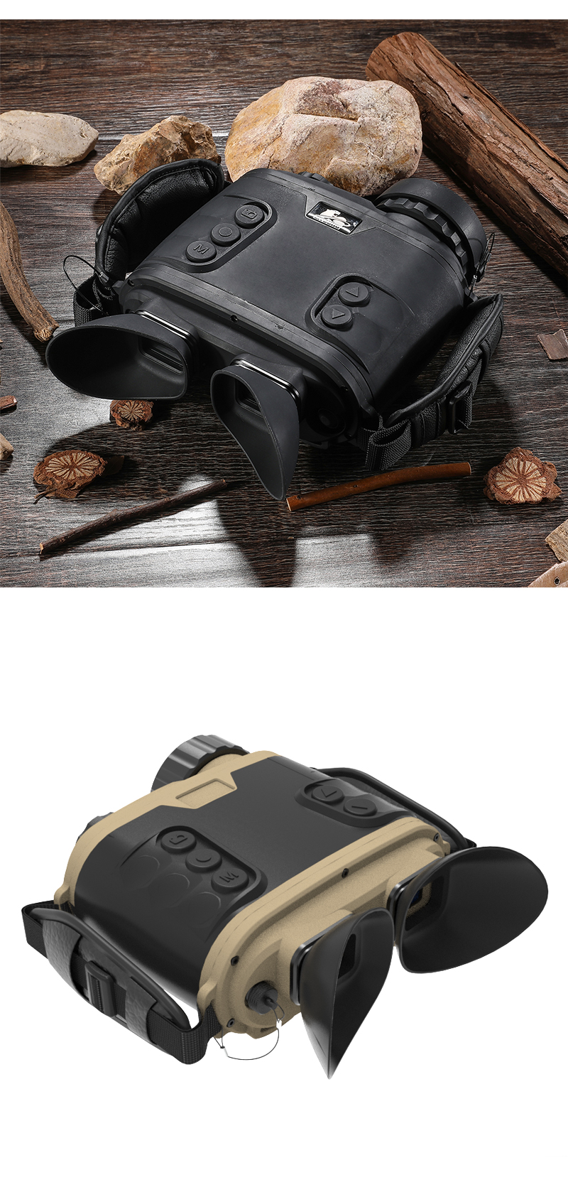 The Freedom Tiger WH-50 night vision device features high-definition and high-magnification photography and video recording in all black and red for outdoor exploration and rescue pic 12