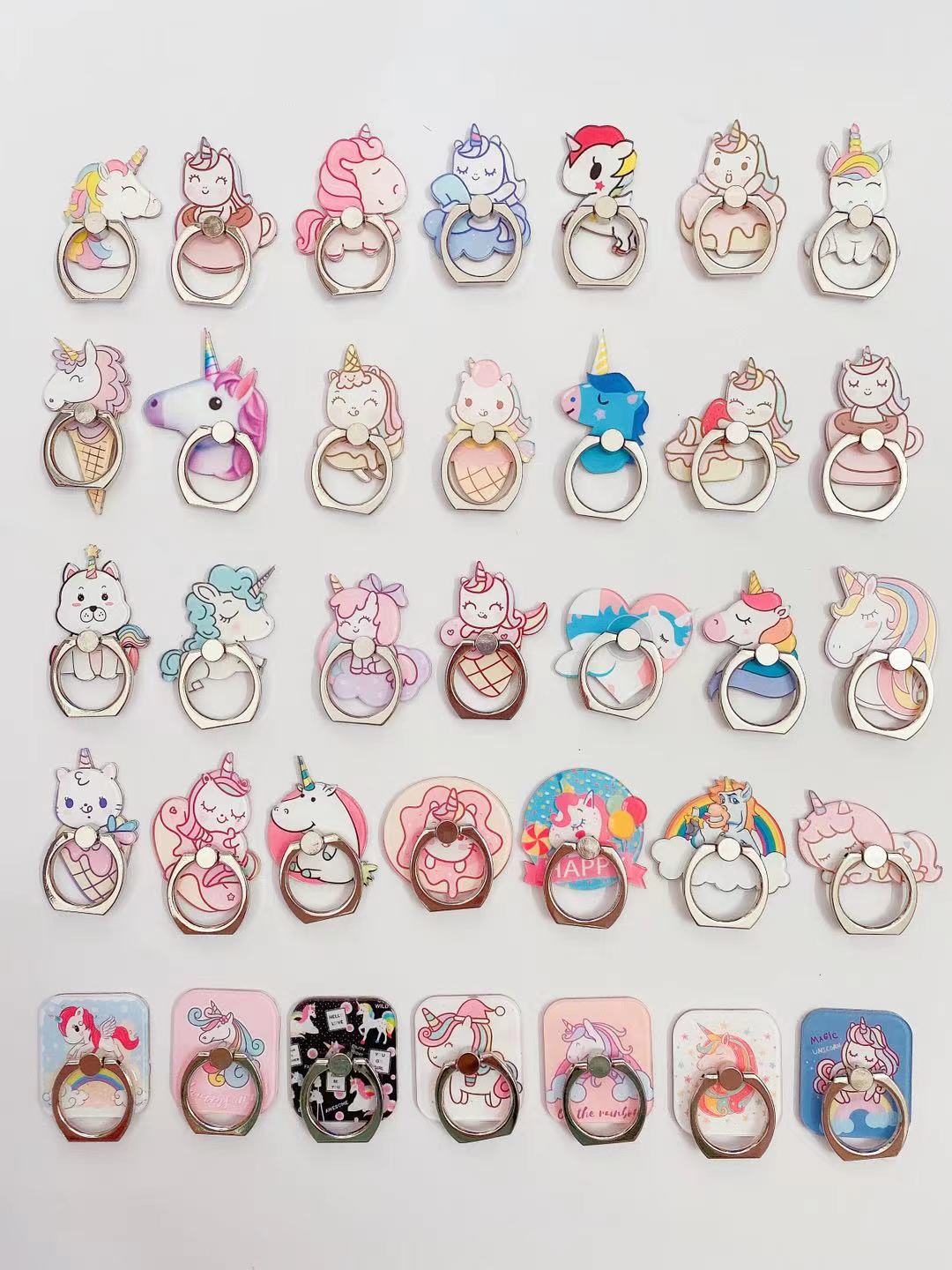 Customized cartoon acrylic mobile phone ring buckle brackets with printed logos and cartoon gifts based on your provided pictures. Factory direct sales pic 4