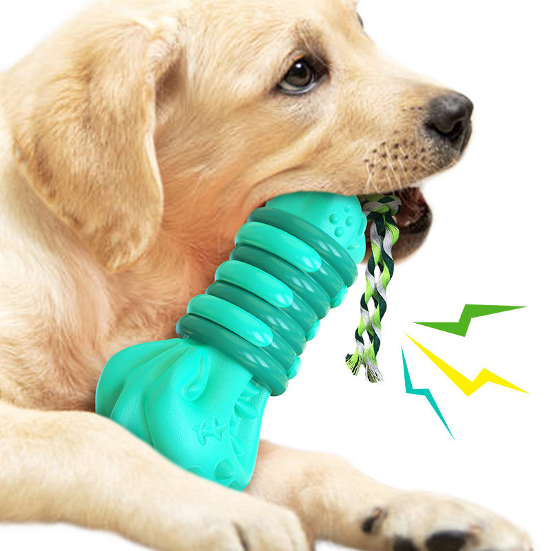 New pet dog chewing toys, tear-resistant and sound-making dog toys, crocodile head pet teething sticks details Picture