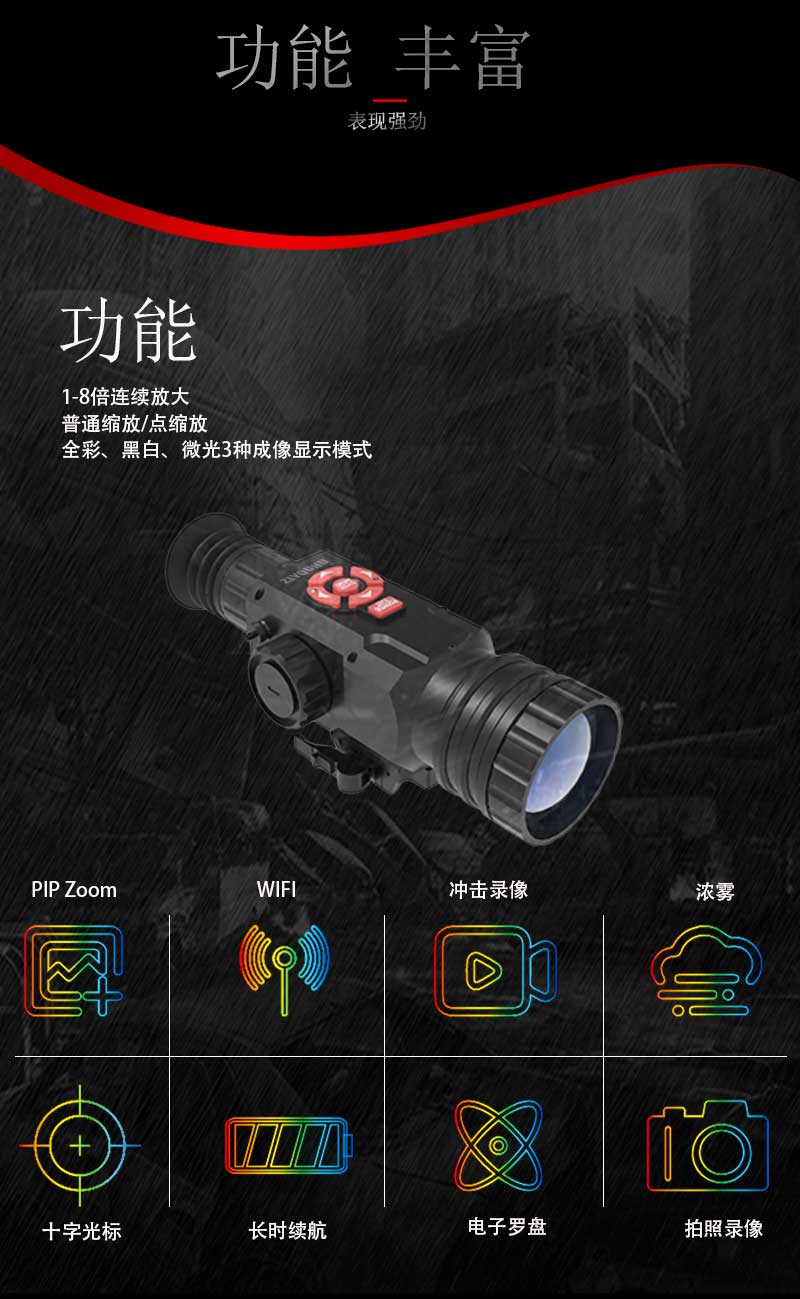 自由虎WL-50红外夜视仪双筒望远镜数码变倍高清全黑拍照录像户外详情2