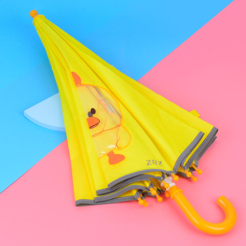 OUSHANG Fashion Straight Summer Golf Umbrella Clear Plain Parasol Umbrella For Kids thumbnail