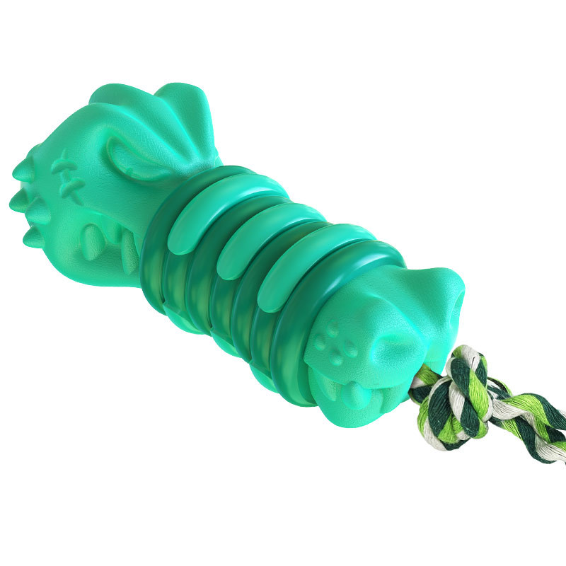 New pet dog chewing toys, tear-resistant and sound-making dog toys, crocodile head pet teething sticks Item Picture