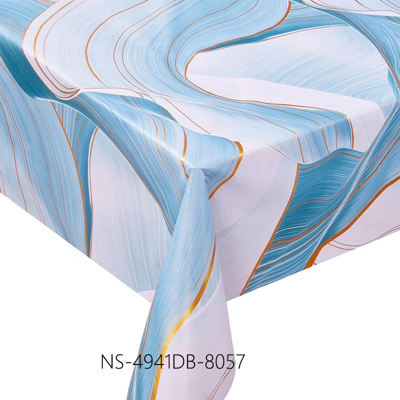 QS light luxury simple table cloth waterproof wash-free linen table cloth solid color conference room table cloth tea table cloth