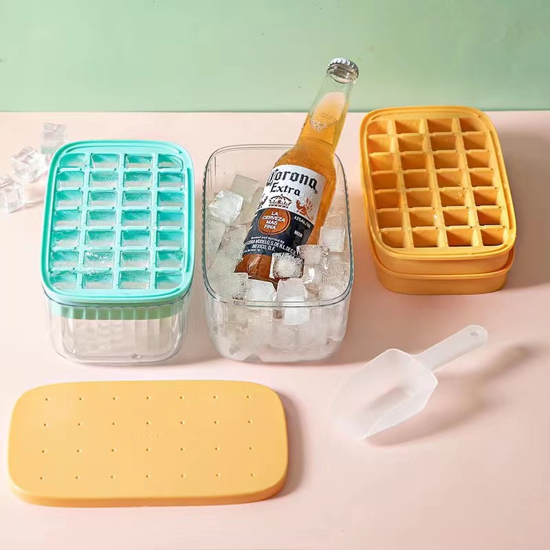 Ice mold press ice box frozen Binge household food grade large capacity silicone refrigerator ice box magic Item Picture