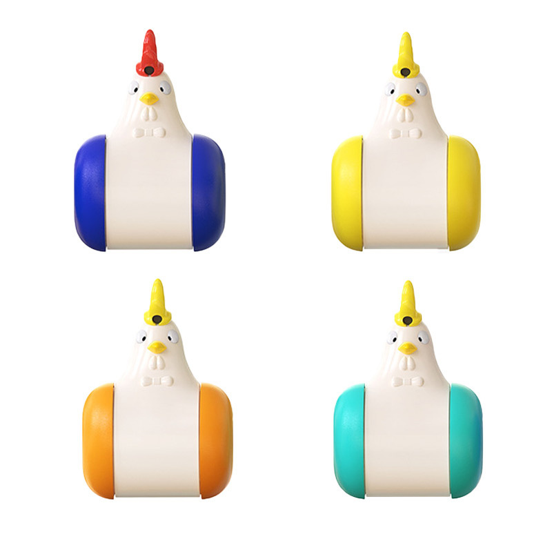 New cat toy cartoon chick infrared laser electric sound-emitting untoppleable doll, interactive cat play, self-entertainment pet supplies, pet toys