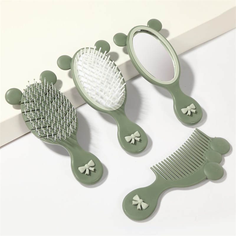 Cute airbag cushion comb, portable and small children's comb with mirror, mini comb wholesale details Picture