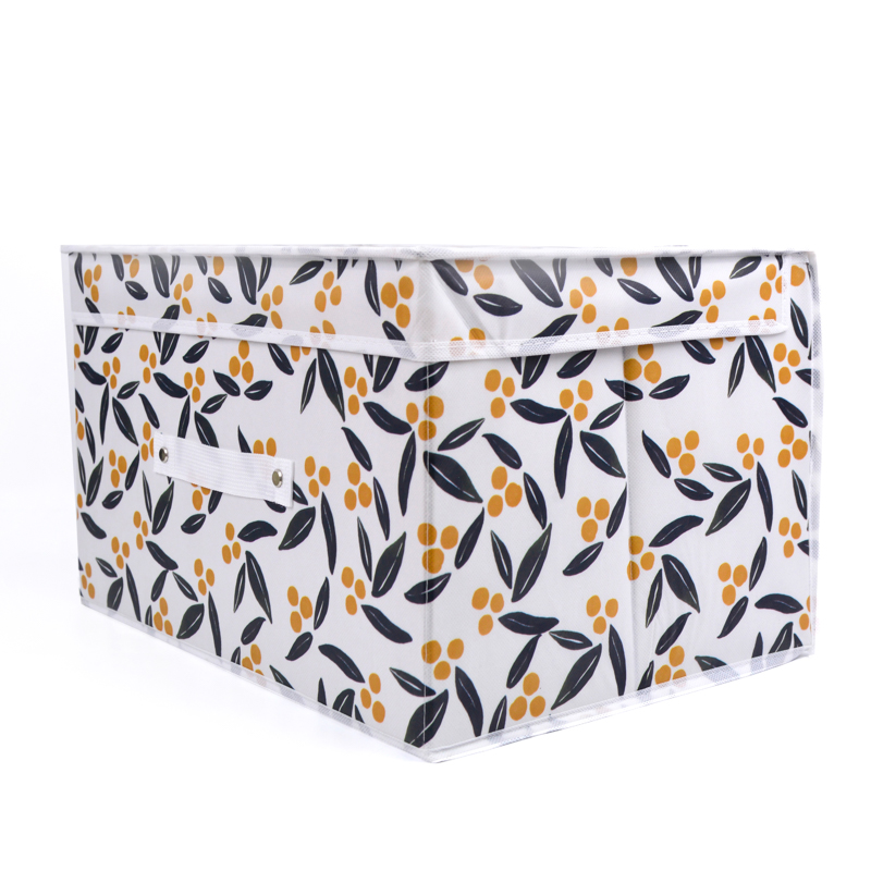 WELLCYSUN Multiple Capacities Foldable Fabric Storage Box with Lid thumbnail