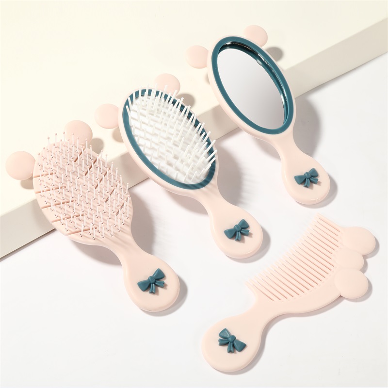 Cute airbag cushion comb, portable and small children's comb with mirror, mini comb wholesale Specification image