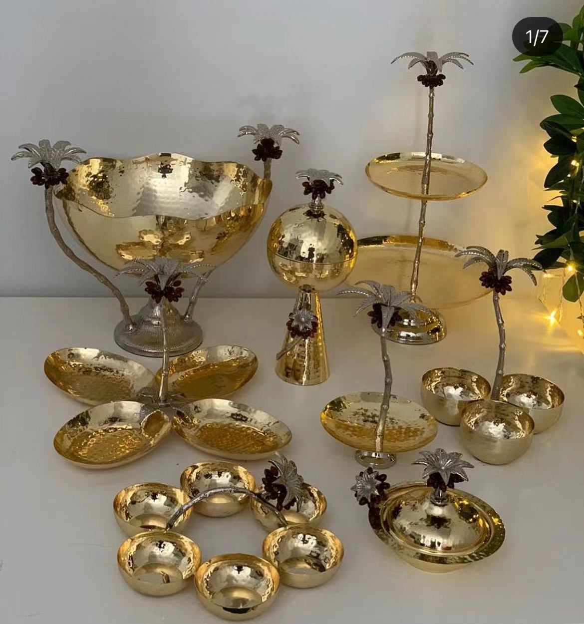 Nordic light luxury decorative iron ornaments, cake stand 23 full figure