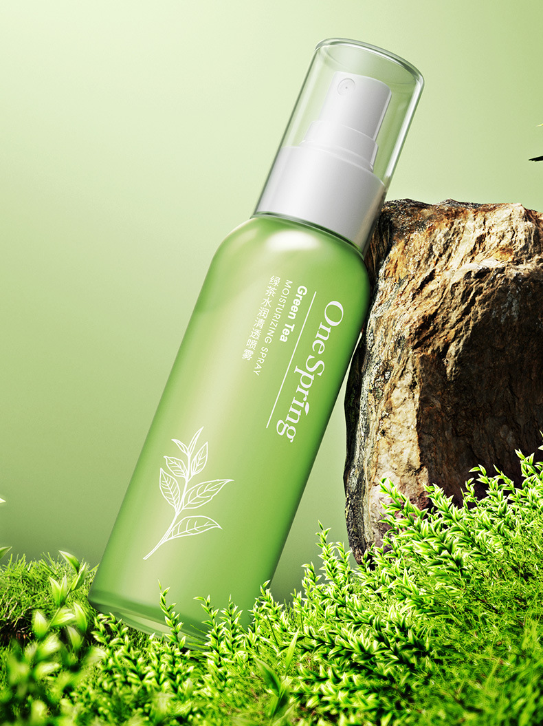 一枝春绿茶水润清透喷雾补水保湿滋润清爽提靓嫩肤爽肤水喷雾详情15