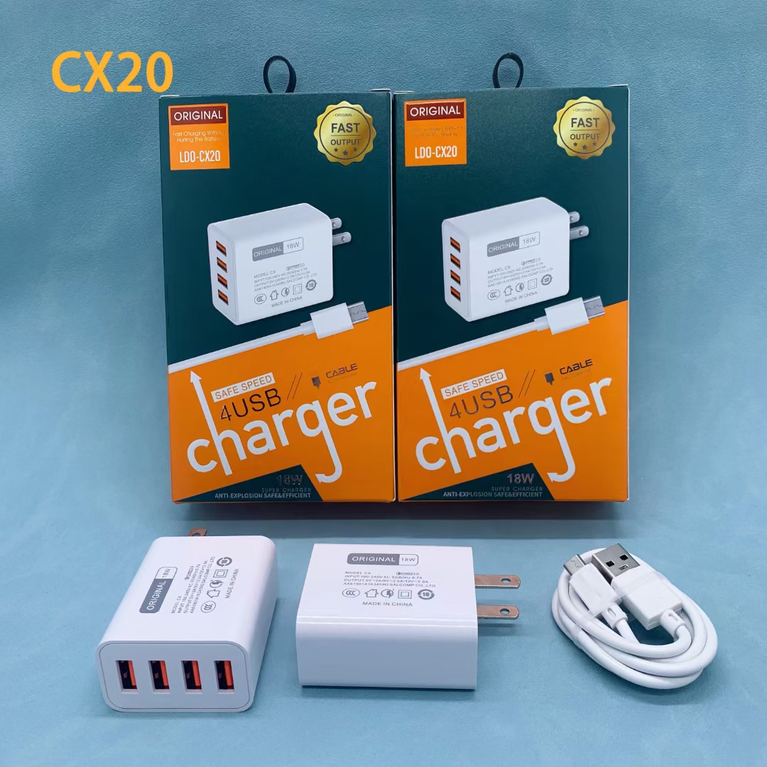 This multi-functional 4USB mobile phone charger is compatible with various mobile phones such as Apple, Huawei, VIVO, etc. for 2A pic 4