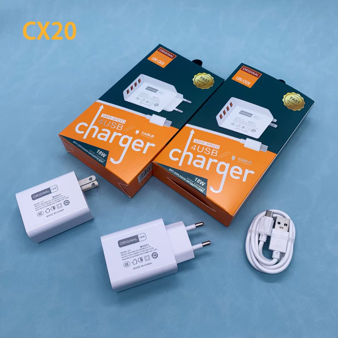 This multi-functional 4USB mobile phone charger is compatible with various mobile phones such as Apple, Huawei, VIVO, etc. for 2A pic 2
