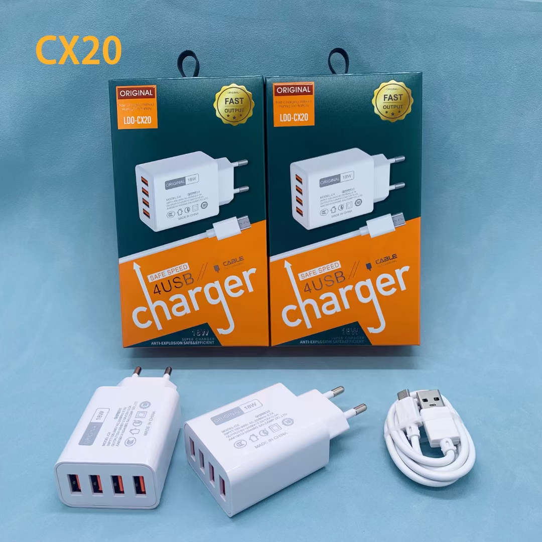 This multi-functional 4USB mobile phone charger is compatible with various mobile phones such as Apple, Huawei, VIVO, etc. for 2A pic 3