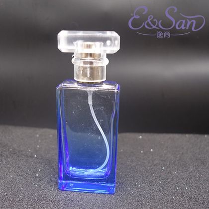 Pt164-30ml square spray color glass perfume bottle spray separately cosmetic spray nozzle empty bottle spray perfume bottle Specification drawing