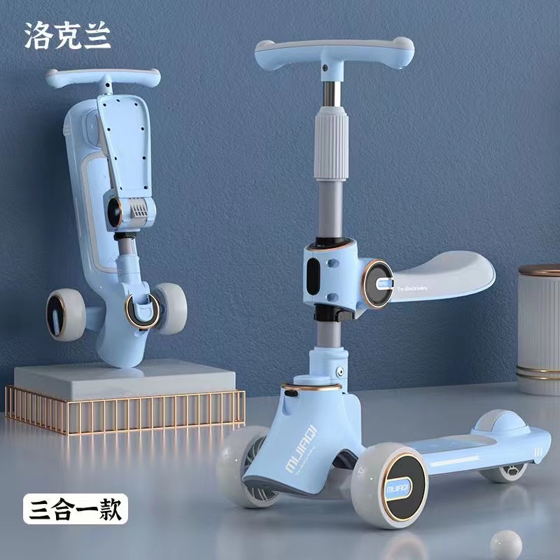 Children's Scooters Scooters With Lights Toys Children's Scooters 3-In-1 Skateboards 5-In-1 Children's Scooters 20221 Item Picture