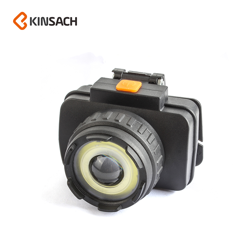 Cross-border strong bald lamp mining lamp dry battery emergency smart head flashlight outdoor emergency mining lamp