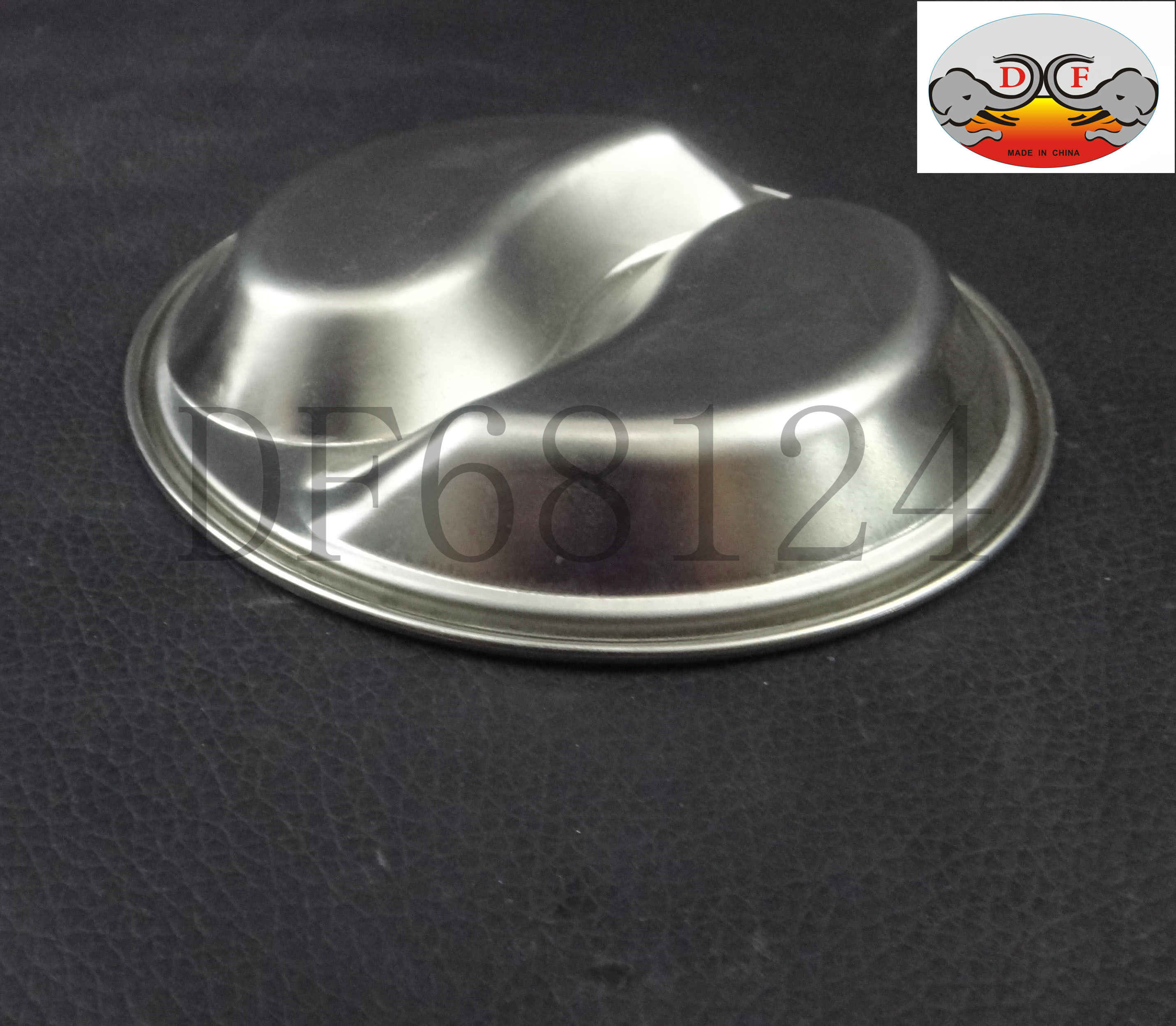 DF68124 Two flavors Three flavors Sauce dish Korean dipping dish Stainless steel sauce dish Hot pot seasoning dish Round roast meat division dipping dish Household round DF TRADING HOUSE Specification drawing