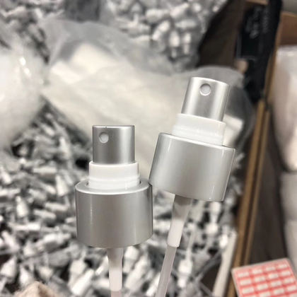 Plastic spray head emulsion powder pump silver change aluminum Atomizer spray