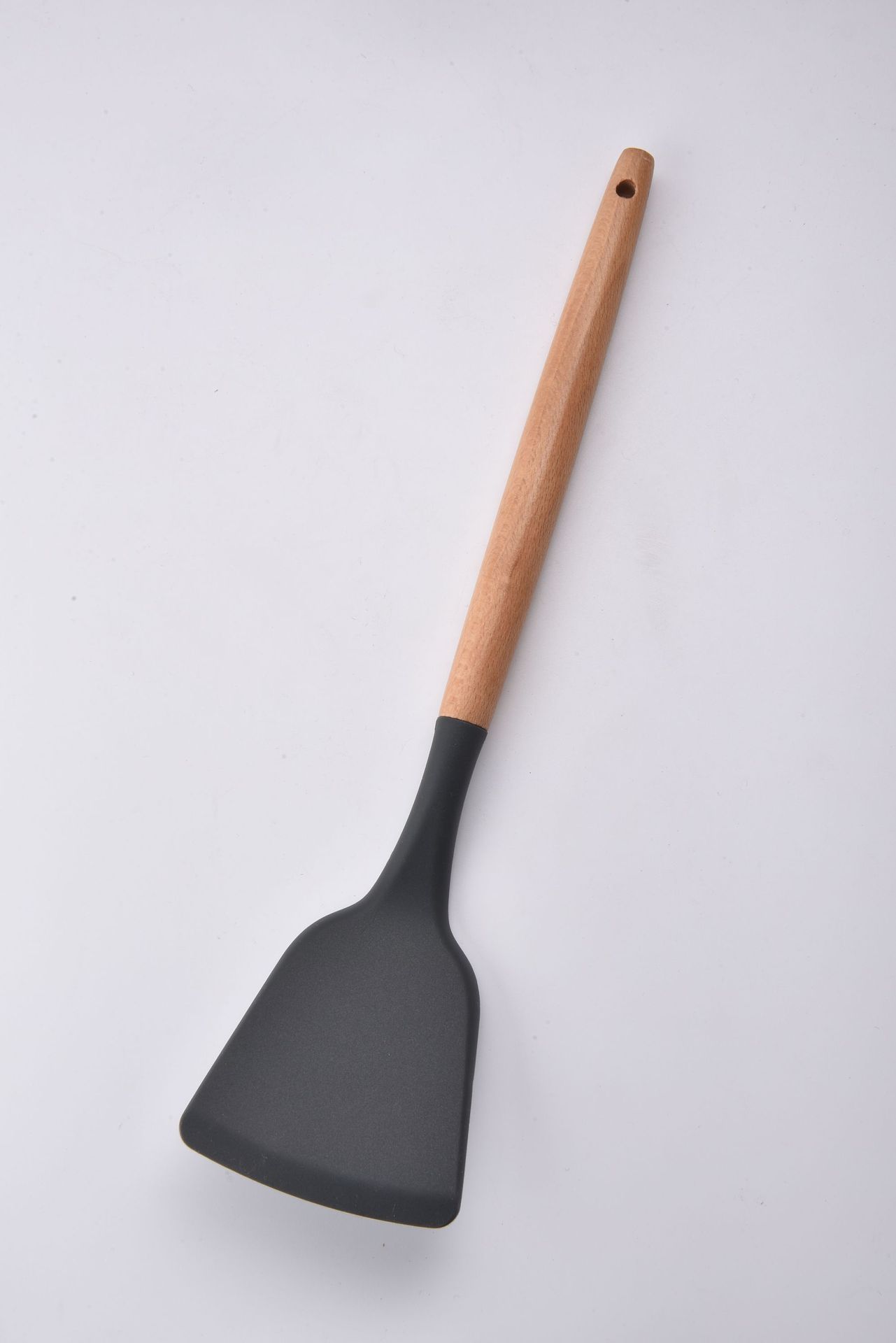榉木柄硅胶厨具 硅胶锅铲 烹饪铲勺 厨房用具硅胶厨具详情1