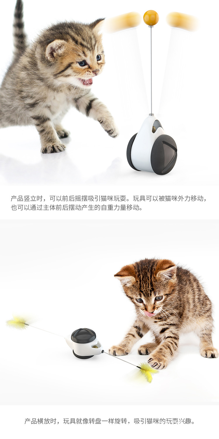 宠物用品新品亚马逊平衡摇摆车 猫咪玩具逗猫玩具猫用品详情5