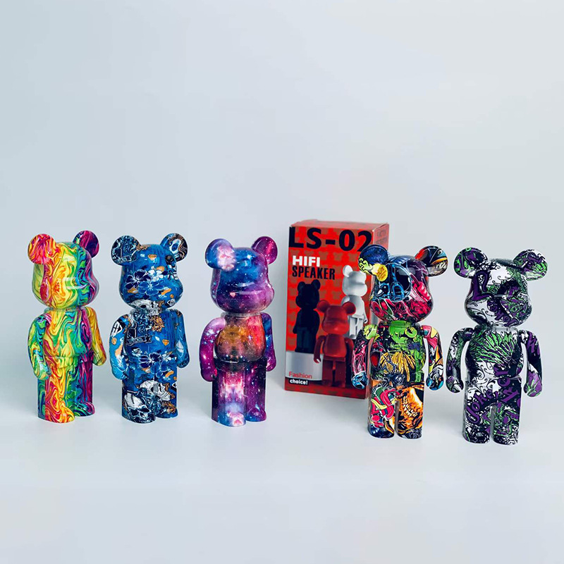 新款蓝牙音箱LS02涂鸦款迷你暴力熊礼品摆件无线音响跨境网红 热销详情6