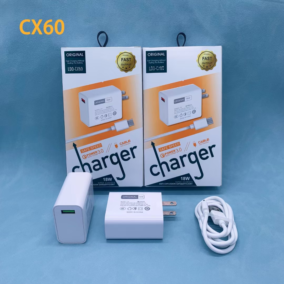 CX60 Multi-functional QC3.0 mobile fast charger is a universal charging head for various mobile phones including Apple, Huawei and Android pic 4