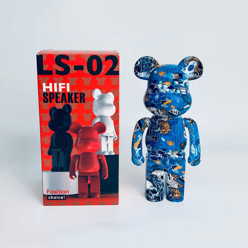 新款蓝牙音箱LS02涂鸦款迷你暴力熊礼品摆件无线音响跨境网红 热销详情4