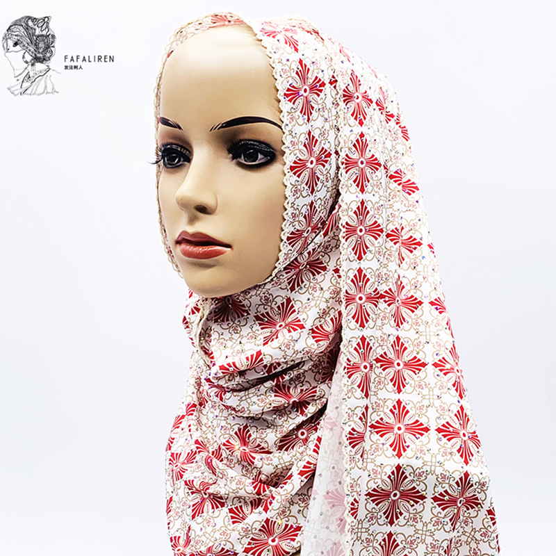 High-End Luxury Scarf Ladies Long Scarf Printed Hot Diamond Fashion Scarf Hui Custom Silk Scarf New