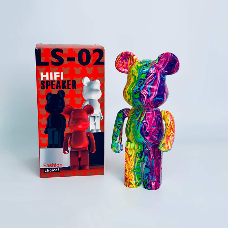 新款蓝牙音箱LS02涂鸦款迷你暴力熊礼品摆件无线音响跨境网红 热销详情3