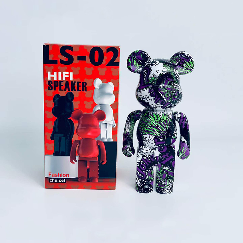 新款蓝牙音箱LS02涂鸦款迷你暴力熊礼品摆件无线音响跨境网红 热销详情2