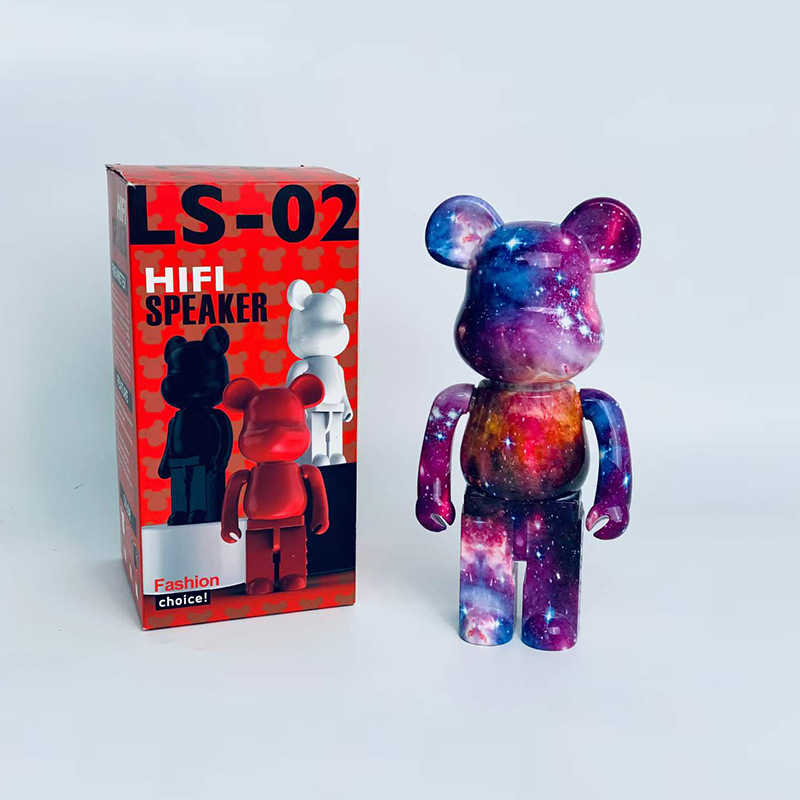 新款蓝牙音箱LS02涂鸦款迷你暴力熊礼品摆件无线音响跨境网红 热销详情1