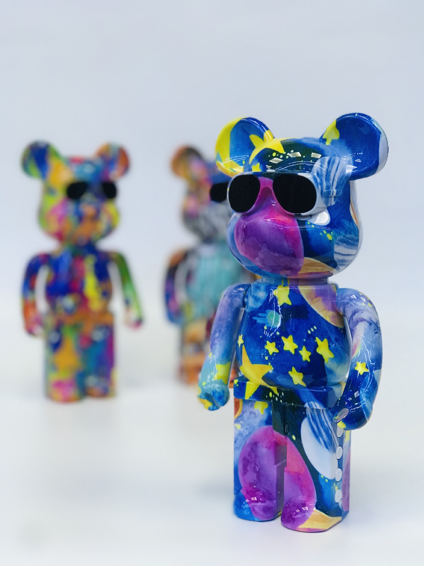 新款B5涂鸦暴力熊蓝牙音箱家居摆件插卡小音响潮流玩具熊生日礼物详情2