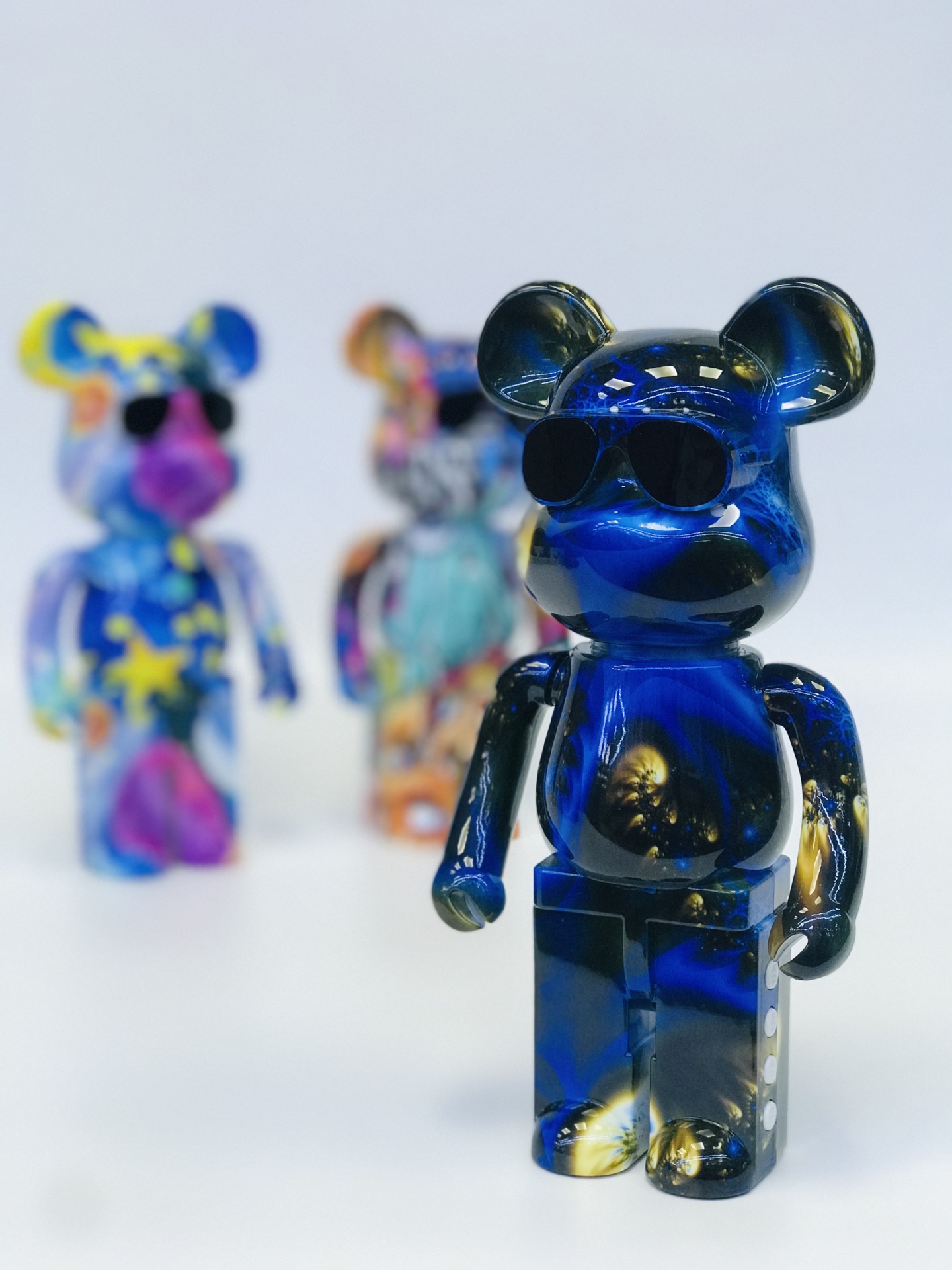 新款B5涂鸦暴力熊蓝牙音箱家居摆件插卡小音响潮流玩具熊生日礼物详情1