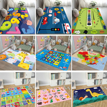 Qiansi children's cartoon carpet living room game mat carpet floor mat bedside blanket large carpet full carpet printed carpet crawl mat