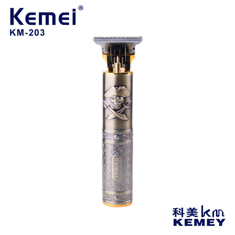 跨境厂家直供电推剪 科美KM-203发廊家用理发器 剃光头电推子