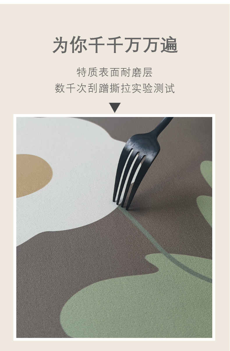 千思 硅藻泥垫吸水速干垫卫生间门口地垫卫浴厕所硅藻土防滑浴室脚垫详情8