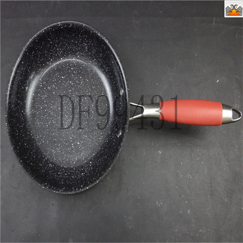 DF99431 Korean Medical stone non-stick frying pan Household flat non-stick pan with flat medical stone pan frying pan DF TRADING HOUSE