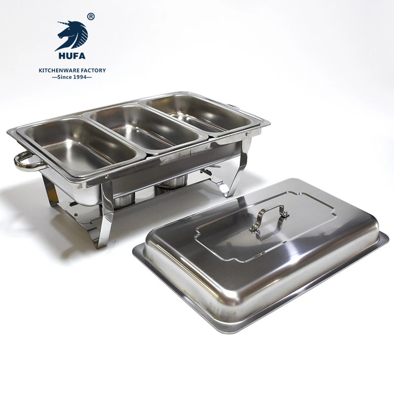 Stainless Steel Buffet Stove Hotel Restaurant Food Heating Containers Can Be Divided Into Compartments Containing Alcohol Stove Meal Insulation Stove Stainless Steel Stove Solid Alcohol Stove Buffet Stove Hotel Supplies Meal Stove Application Scenario