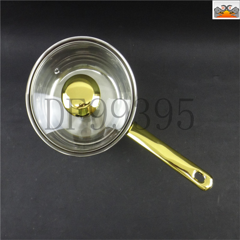 DF99395锅具套装不锈钢12件套锅金色奶锅汤锅煎锅组合厨房礼品锅DF TRADING HOUSE详情5