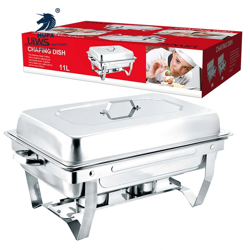 Stainless Steel Buffet Stove Hotel Restaurant Food Heating Containers Can Be Divided Into Compartments Containing Alcohol Stove Meal Insulation Stove Stainless Steel Stove Solid Alcohol Stove Buffet Stove Hotel Supplies Meal Stove