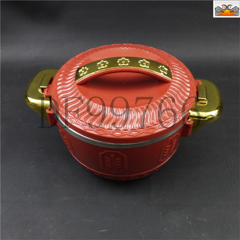 DF99766 Thermal insulation pot Large capacity thermal insulation pot thickened double ears non-magnetic inner tank Student Dining hall Dining room Cold four-piece household DF Trading House Specification drawing