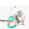 猫转盘猫玩具宠物双层轨道猫咪自嗨逗猫棒互动游乐盘摇摇不倒翁图