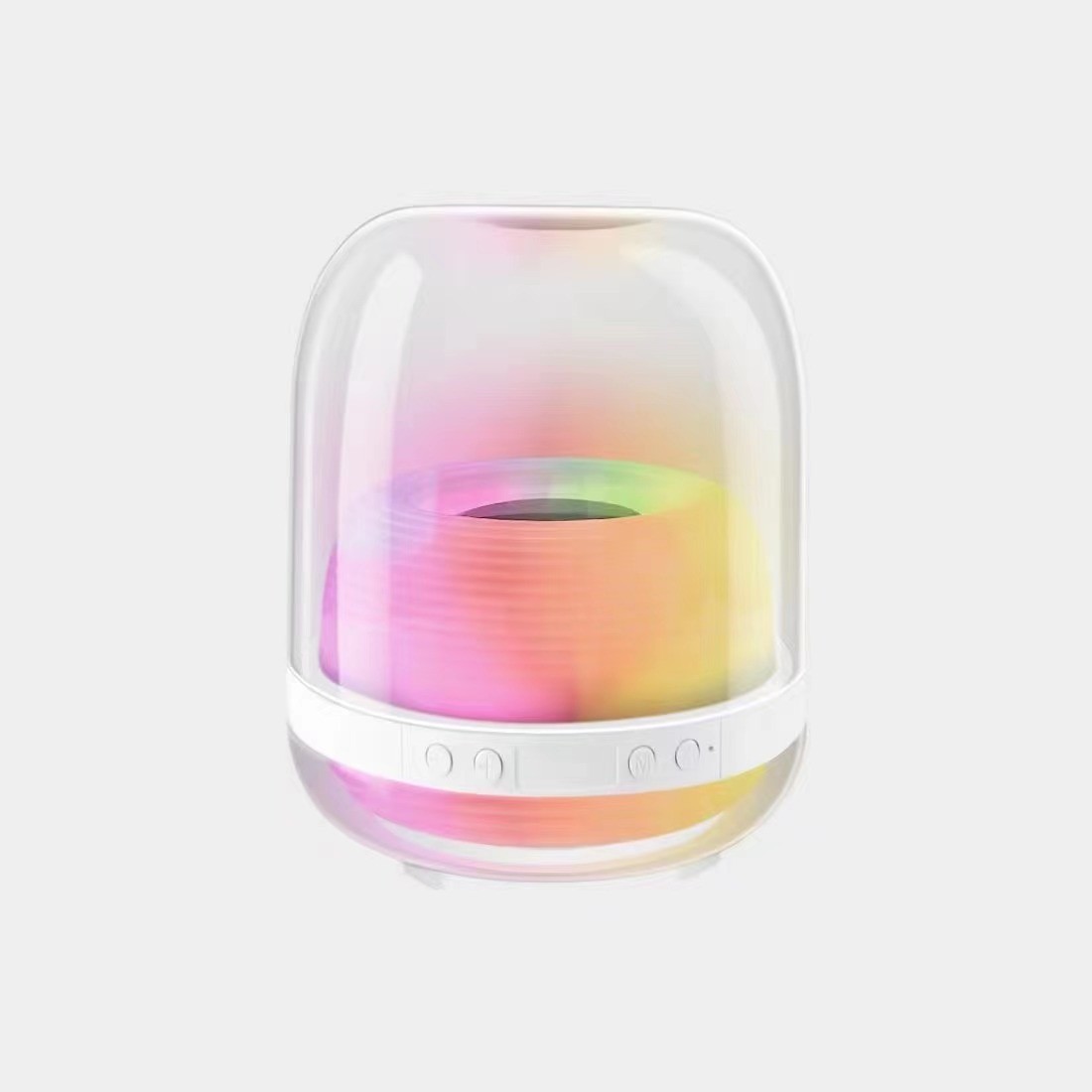 新款蓝牙音箱 水晶t4代L20琉璃AI智能蓝牙音响RGB灯超重低音家用详情8
