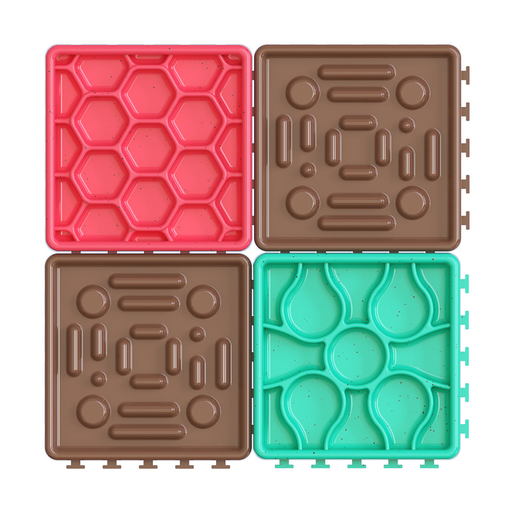 New Amazon dog licking tray, multi-functional and detachable slow food tray, dog bowl with suction cup, food mat, dog basin, pet supplies Item Picture