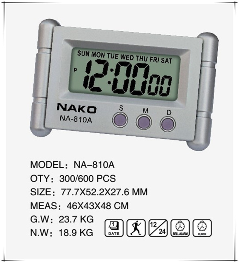 电子计时器NA-810A多功能小型家用电子钟迷你小号车钟学生做题考试计时表详情3