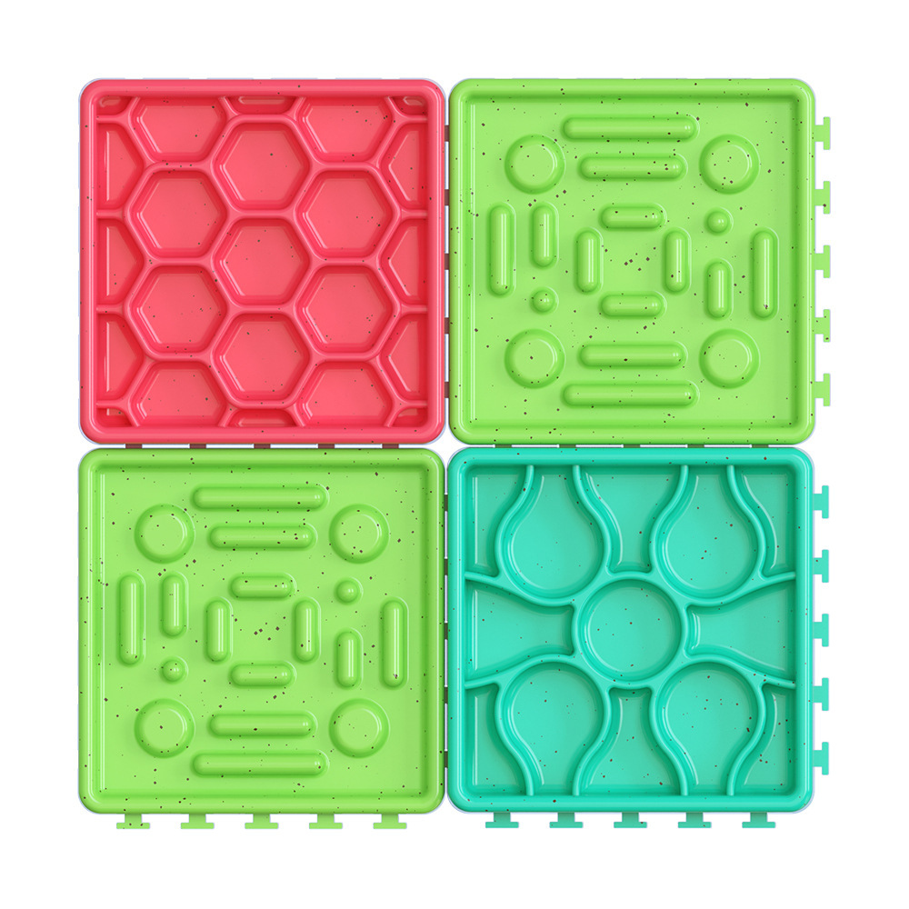 New Amazon dog licking tray, multi-functional and detachable slow food tray, dog bowl with suction cup, food mat, dog basin, pet supplies Application Scenario
