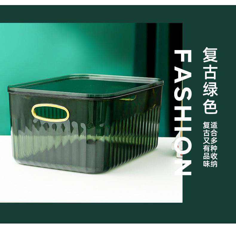 Mask storage box, light luxury desktop special transparent PET lipstick, refrigerator, bathroom, dressing table shelf pic 17