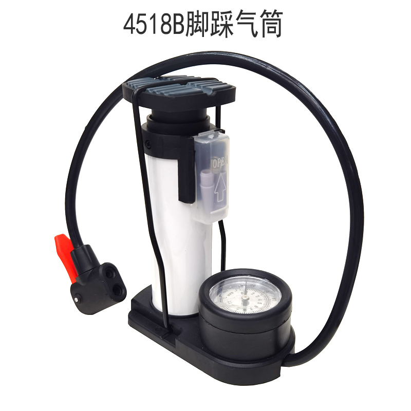 4518B Foot pump Bicycle pump with pressure gauge Basketball football bicycle pump foot pump