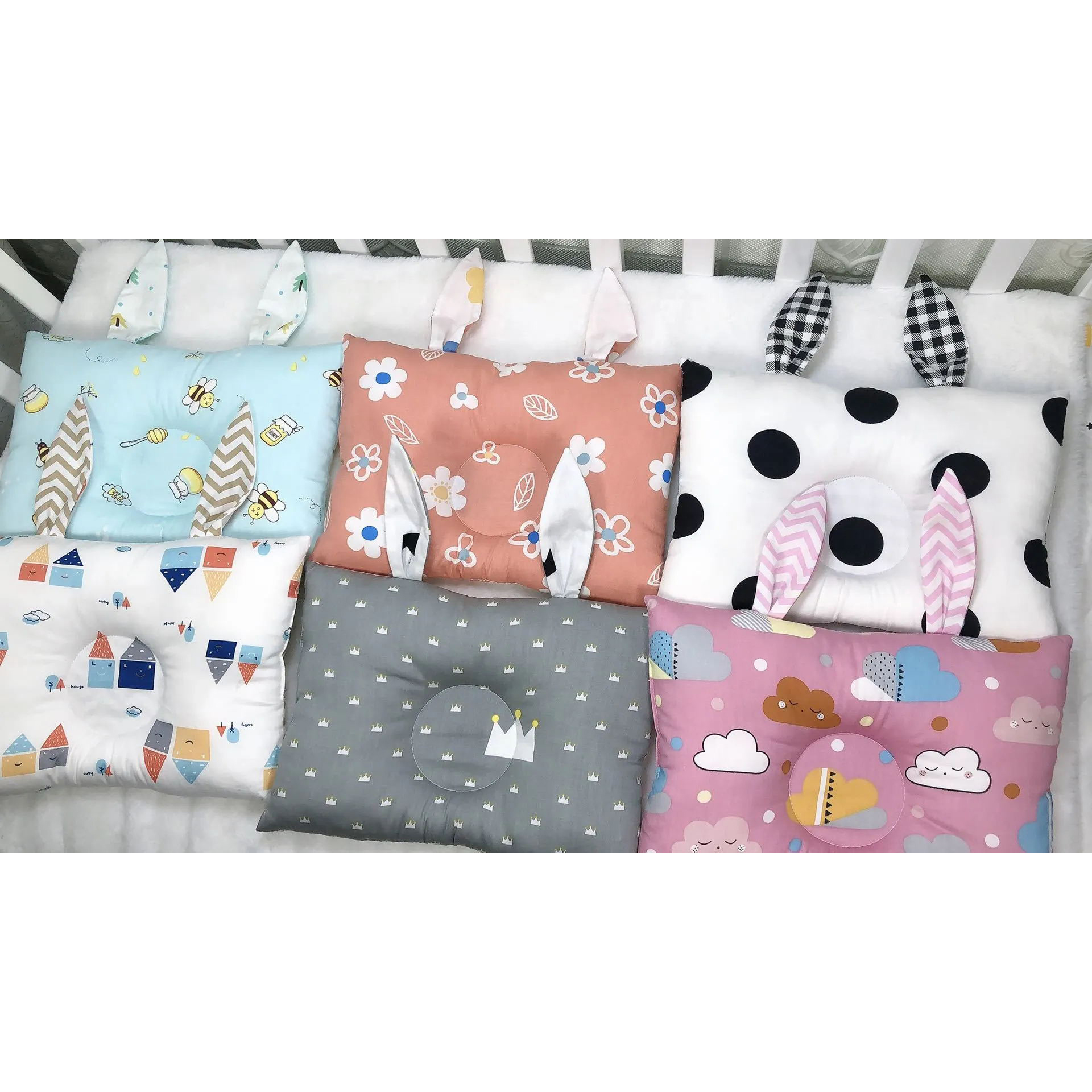 Mai Ni newborn shaping pillow spring and autumn cotton breathable correction head thumbnail
